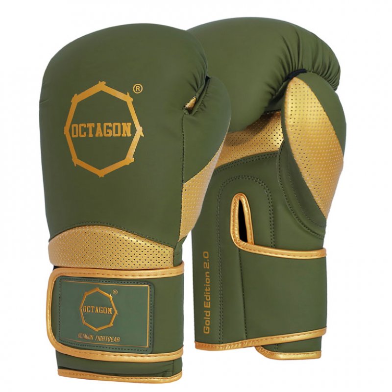 Rękawice bokserskie Octagon Gold Edition 2.0. khaki