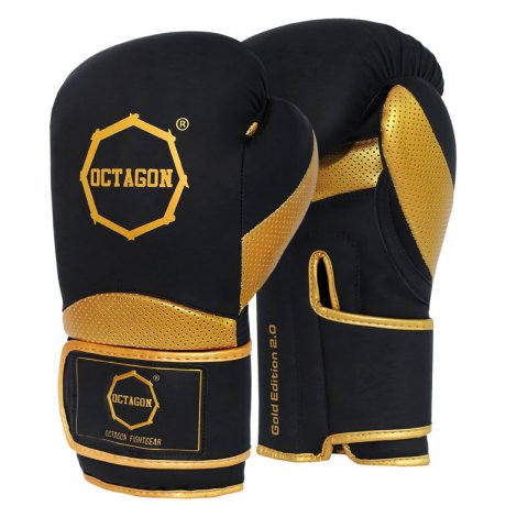 Rękawice bokserskie Octagon Gold Edition 2.0. black
