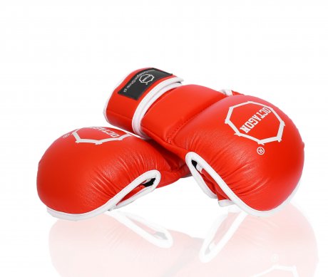 Rękawice MMA Sparingowe Octagon Metallic red