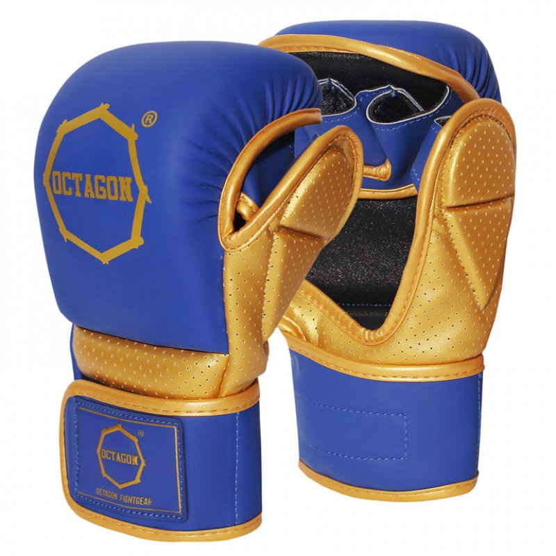 Rękawice MMA sparingowe Octagon Gold Edition 2.0 blue