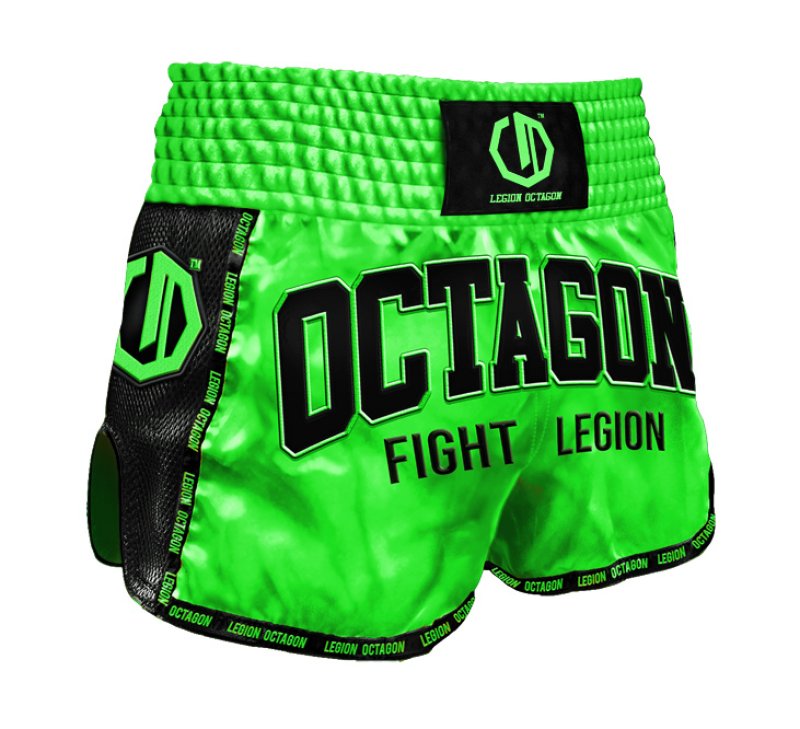Spodenki Kickboxing/Muay Thai Legion Octagon Fight Legion PREMIUM neon green