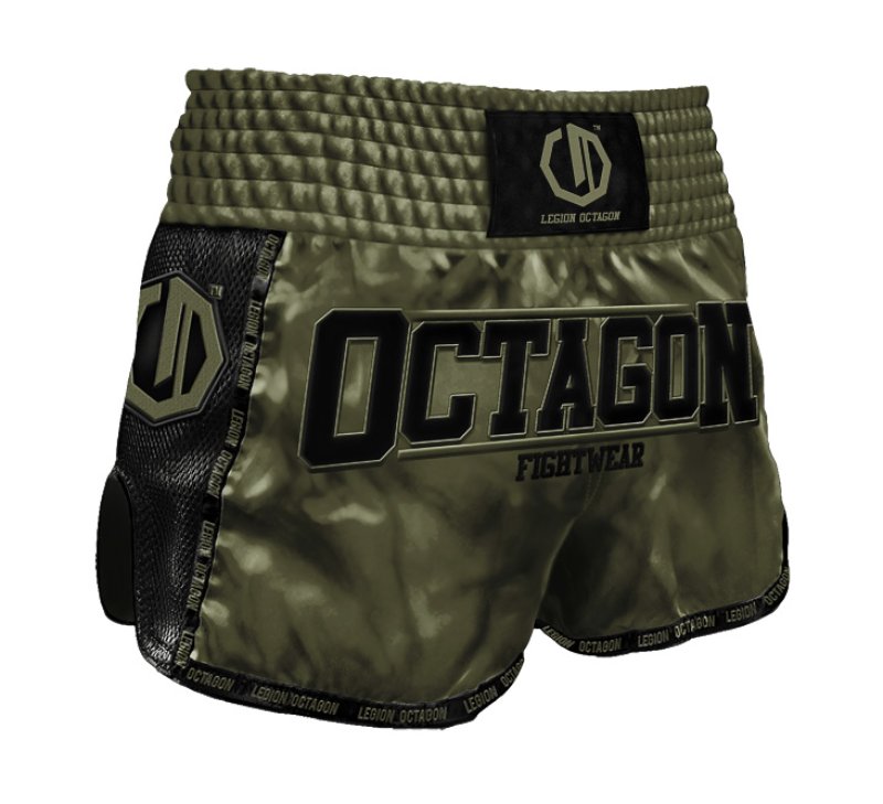 Spodenki Kickboxing/Muay Thai Legion Octagon Future PREMIUM army green