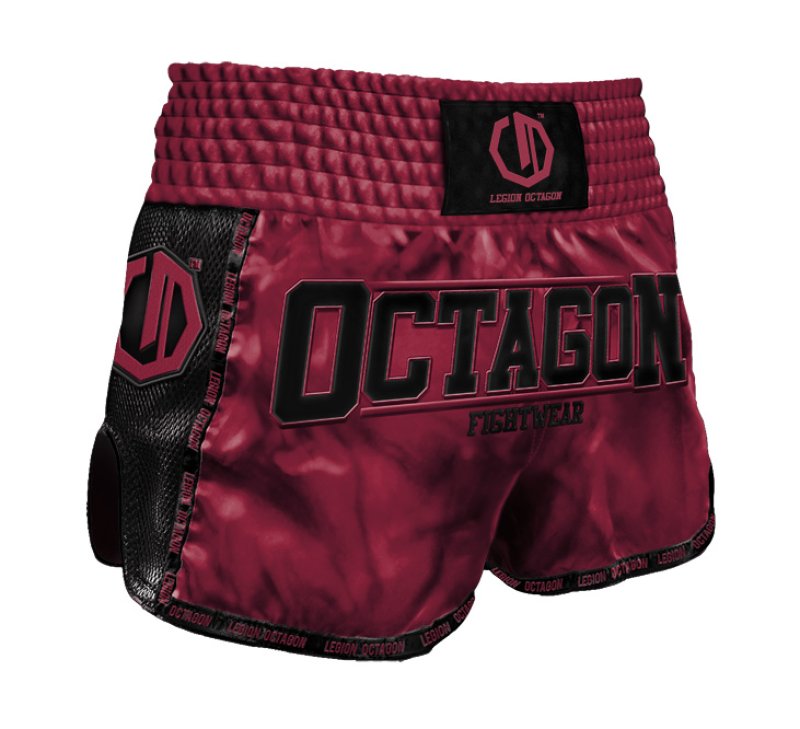 Spodenki Kickboxing/Muay Thai Legion Octagon Future PREMIUM burgundy