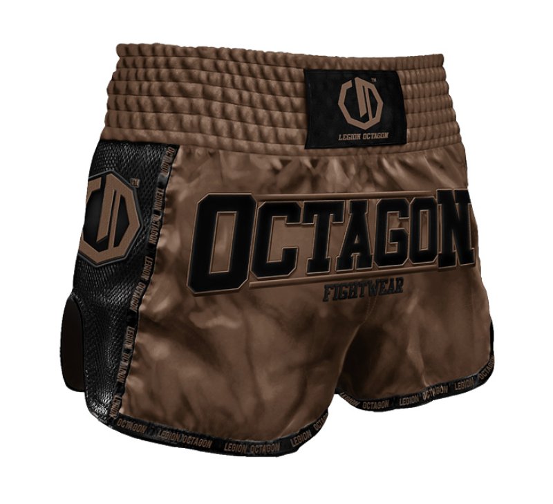 Spodenki Kickboxing/Muay Thai Legion Octagon Future PREMIUM brown