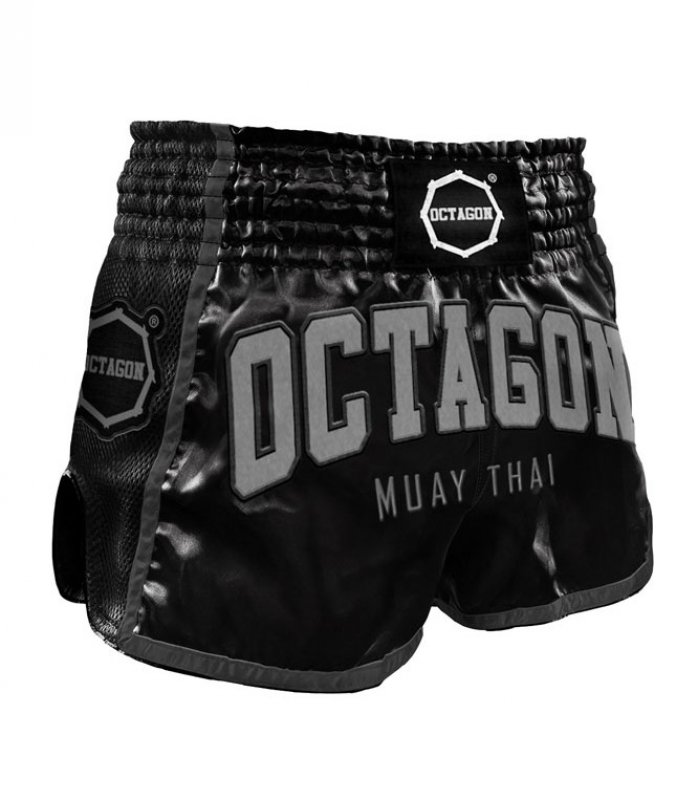 Spodenki Muay Thai Octagon Black/Grey