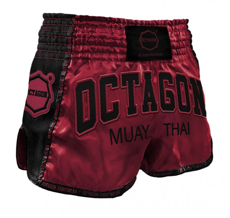 Spodenki Muay Thai Octagon burgund 