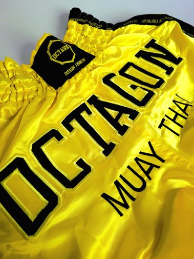 Spodenki Muay Thai Octagon yellow [KOLEKCJA 2022]