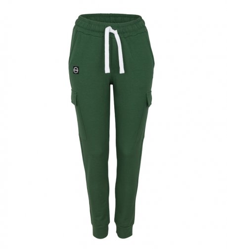 Spodnie bojówki damskie Octagon "LOGO" green