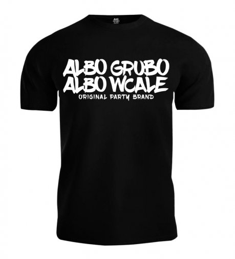 T-shirt Albo Grubo Albo Wcale BIG LOGO czarny