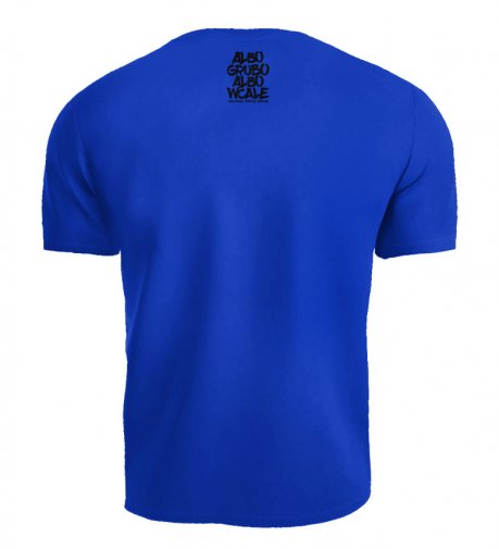 T-shirt Albo Grubo Albo Wcale HUMOR GITÓWA niebieski (czarny nadruk)