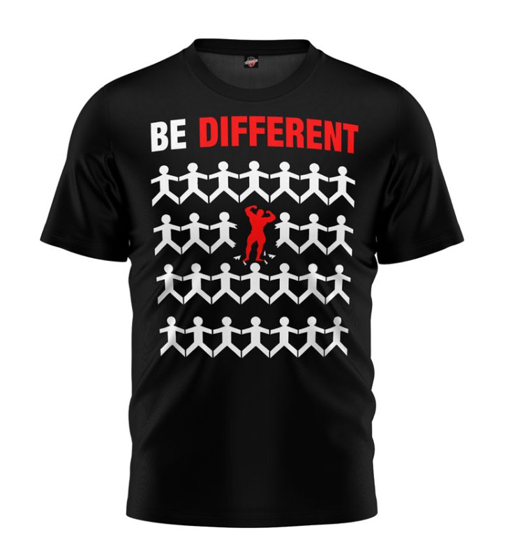 T-shirt Be Different czarny 
