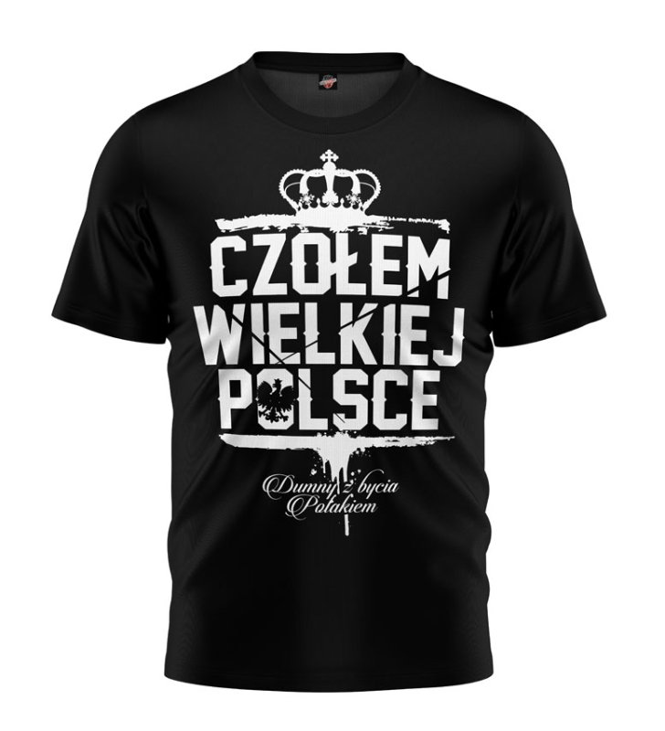 T-shirt Czołem Wielkiej Polsce czarny 