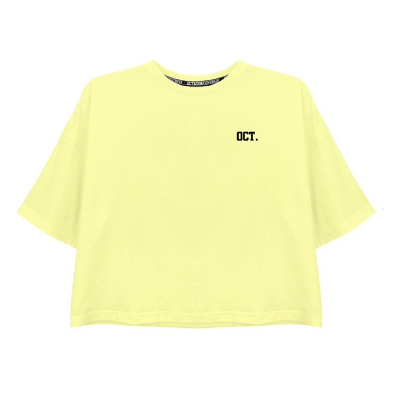 T-shirt damski Octagon CALIFORNIA yellow