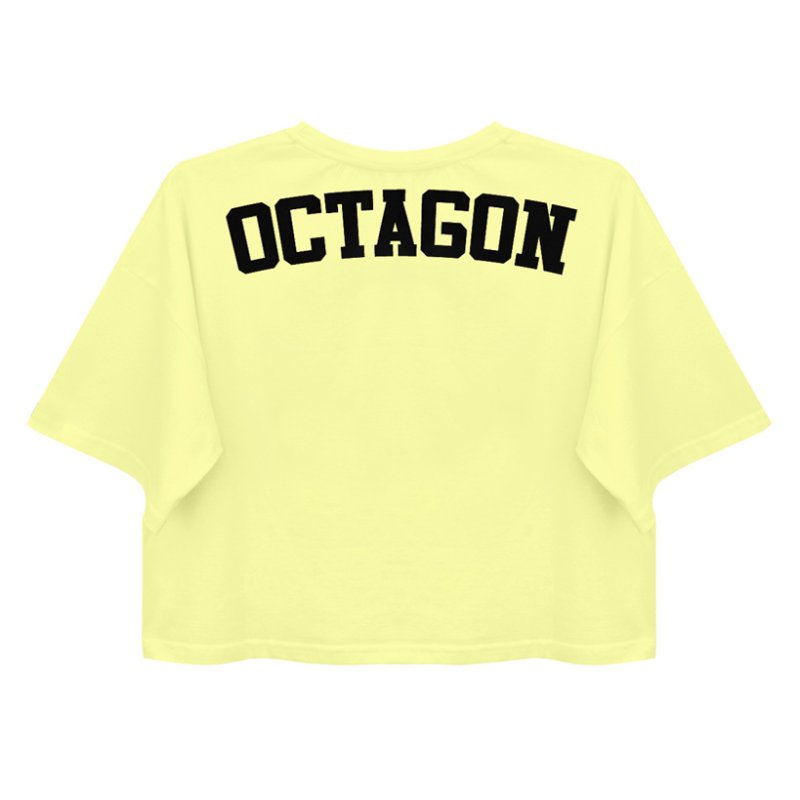 T-shirt damski Octagon CALIFORNIA yellow