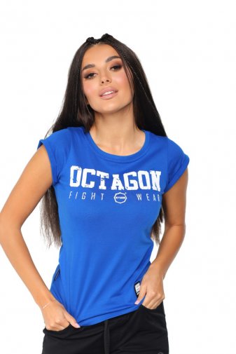 T-shirt damski Octagon Fight Wear blue