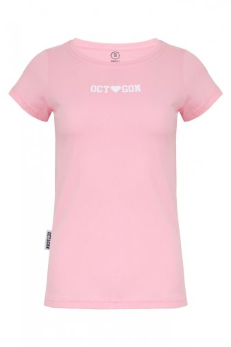 T-shirt damski Octagon HEART pink