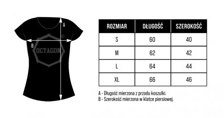 T-shirt damski Octagon HEART black