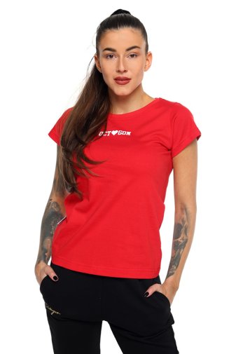 T-shirt damski Octagon HEART red