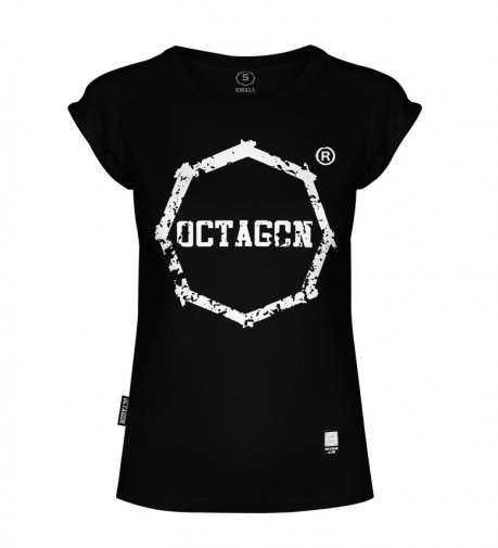 T-shirt damski Octagon ZĘBY black
