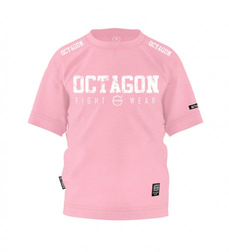 T-shirt dziecięcy Octagon Fight Wear różowy