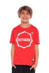 T-shirt dziecięcy Octagon Logo Smash red