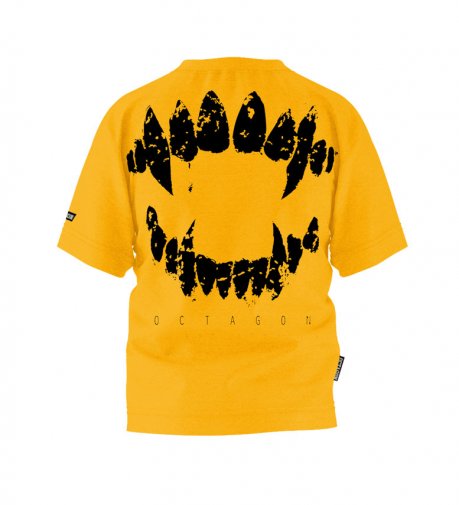 T-shirt dziecięcy Octagon Zęby żółty