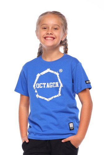 T-shirt dziecięcy Octagon Zęby blue