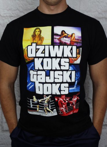 T-shirt Albo Grubo Albo Wcale Dziwki Koks Tajski Boks