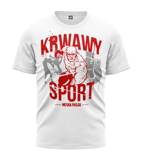 T-shirt Krwawy Sport biały