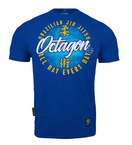 T-shirt Octagon Brazilian Jiu Jitsu blue [KOLEKCJA 2021]