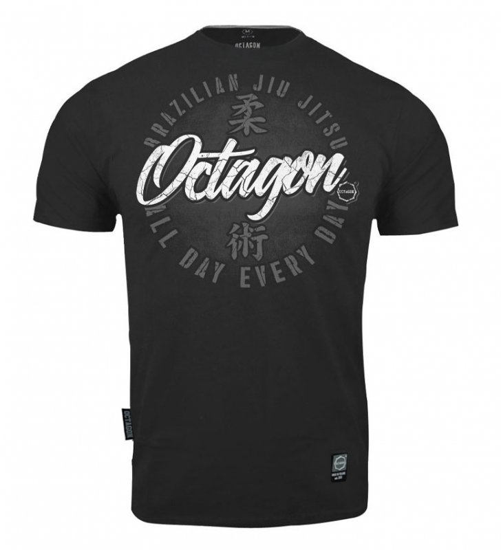 T-shirt Octagon Brazilian Jiu Jitsu grey