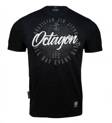 T-shirt Octagon Brazilian Jiu Jitsu black/grey