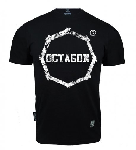 T-shirt Octagon Logo Smash black /white