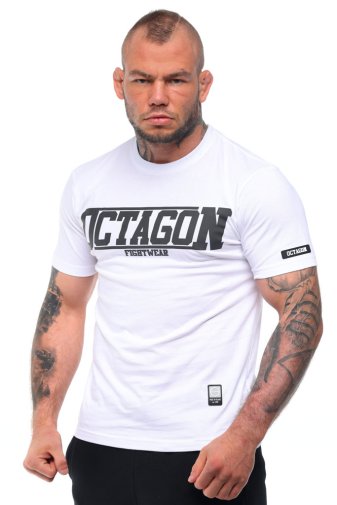 T-shirt Octagon  Fight Wear white/black 