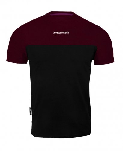 T-shirt Octagon FW Small Dual burgund