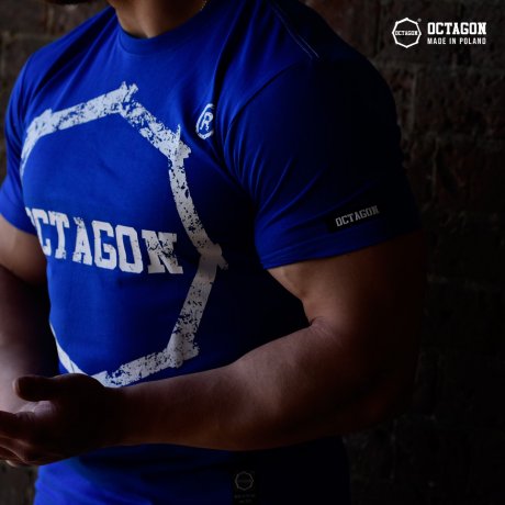 T-shirt Octagon Logo Smash blue