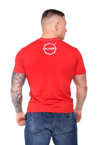 T-shirt Octagon Logo Smash red