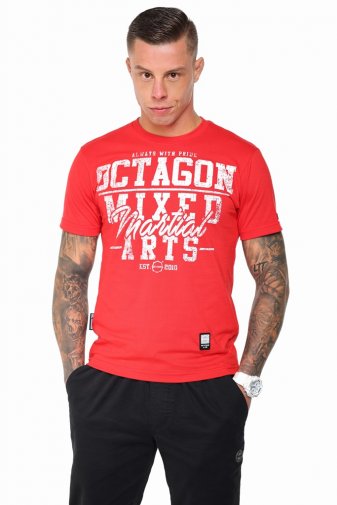 T-shirt Octagon Mixed Martial Arts red [KOLEKCJA 2021]