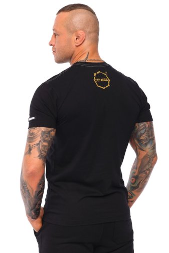 T-shirt Octagon Mixed Martial Arts black/gold