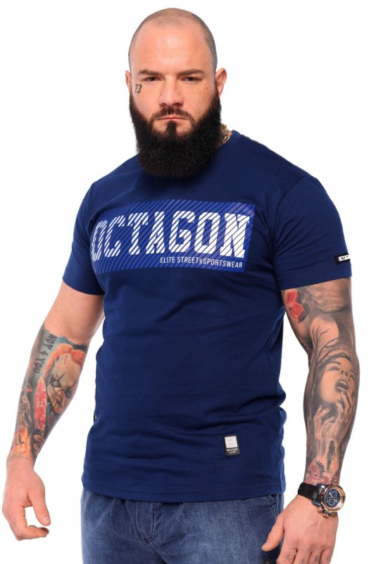 T-shirt Octagon New Lines dark navy