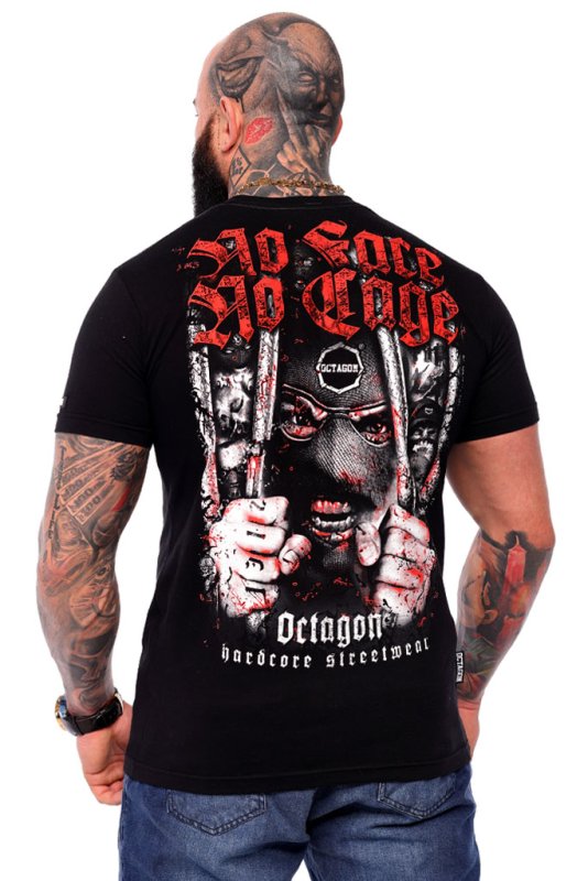 T-shirt Octagon No Face No Cage black 