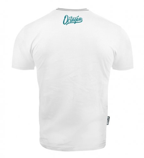 T-shirt Octagon Retro white 