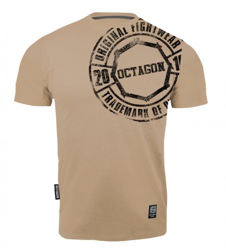 T-shirt Octagon Stamp beige 