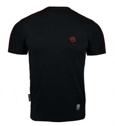 T-shirt Octagon Stripe black/red [KOLEKCJA 2022]