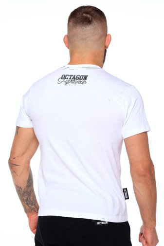 T-shirt Octagon Trenuj Sporty Walki white