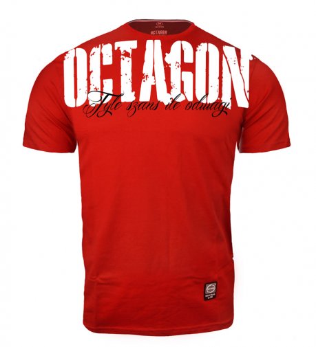 T-shirt Octagon Tyle Szans Ile Odwagi red