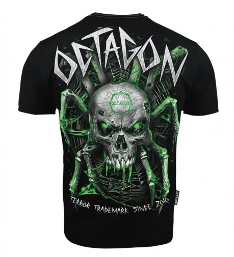 T-shirt Octagon SPIDERSKULL black  