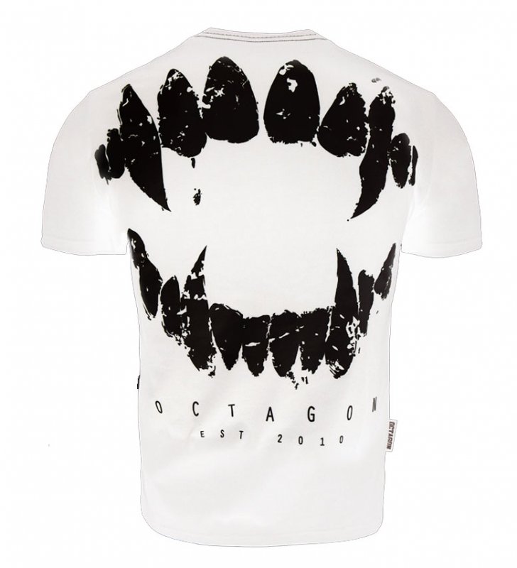T-shirt Octagon Zęby biały