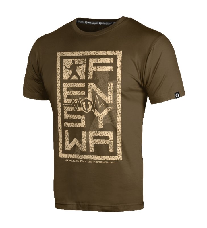 T-shirt Ofensywa Adrenalina brązowy