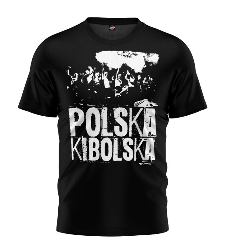 T-shirt Polska Kibolska czarny 